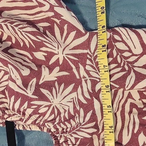 Lost + Wander Palm Oasis Puff Sleeve Midi Dress-Size Large - Picture 17 of 17